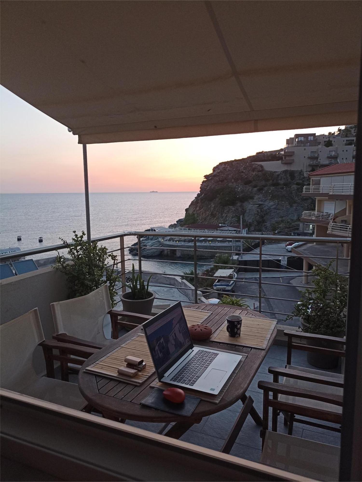 Popis Sea View Apartments Agia Pelagia Exteriér fotografie