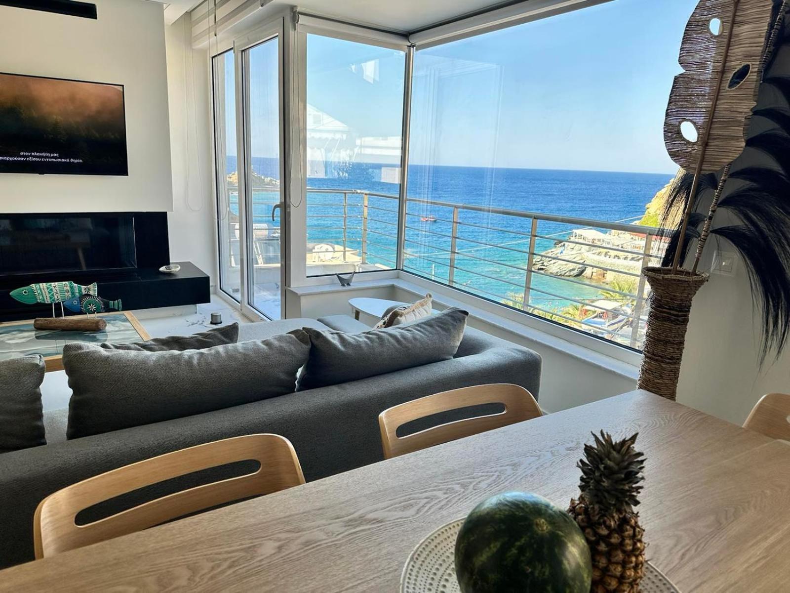 Popis Sea View Apartments Agia Pelagia Exteriér fotografie