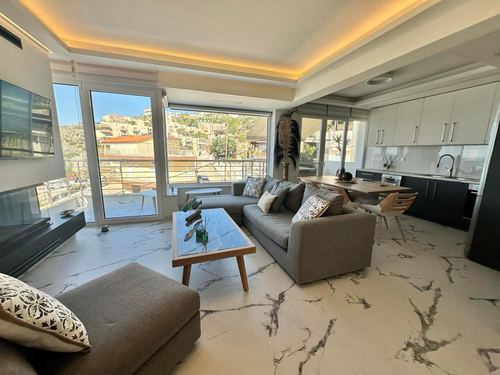 Popis Sea View Apartments Agia Pelagia Exteriér fotografie